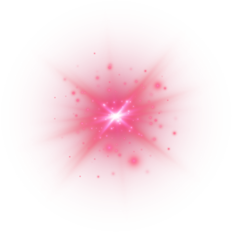 Red Lens Flare with Sparkles