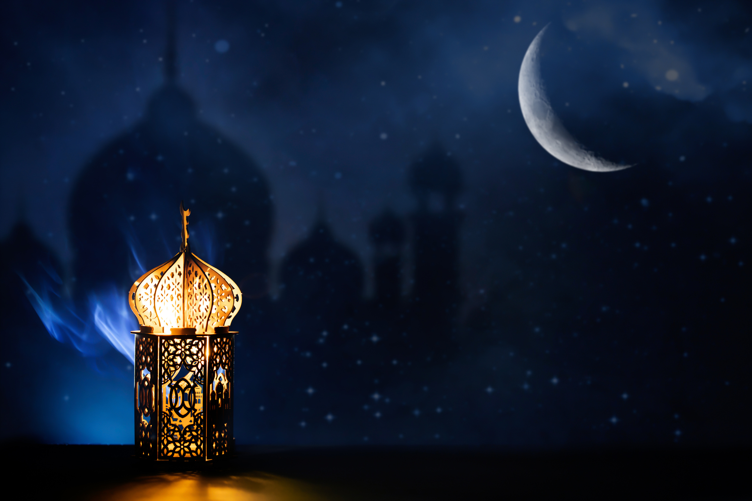 Arabic lantern, Ramadan kareem background